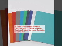 ACP Alucobond Drawing Aluminum Composite Panel cho tấm bảng xếp hạng, Bức tường rèm, cửa sổ và trang trí nội thất, Chỗ trú ẩn trong nhà