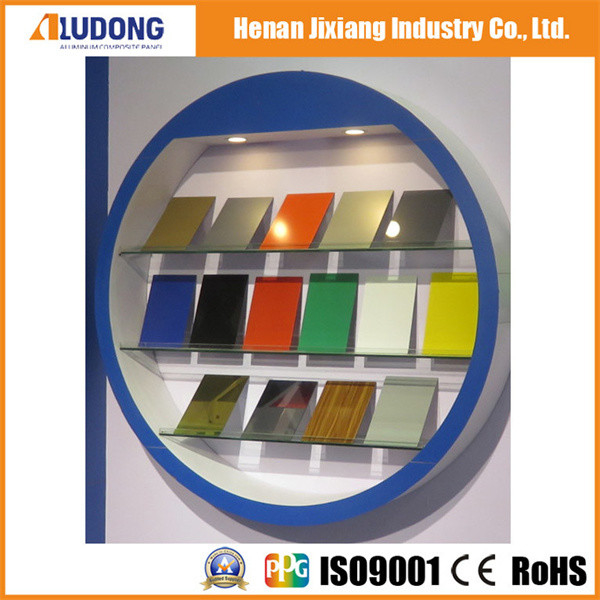 1500mm chiều rộng gương Aluminium Composite Panel 4mm Panel Thickness 0.4mm Aluminum Thickness