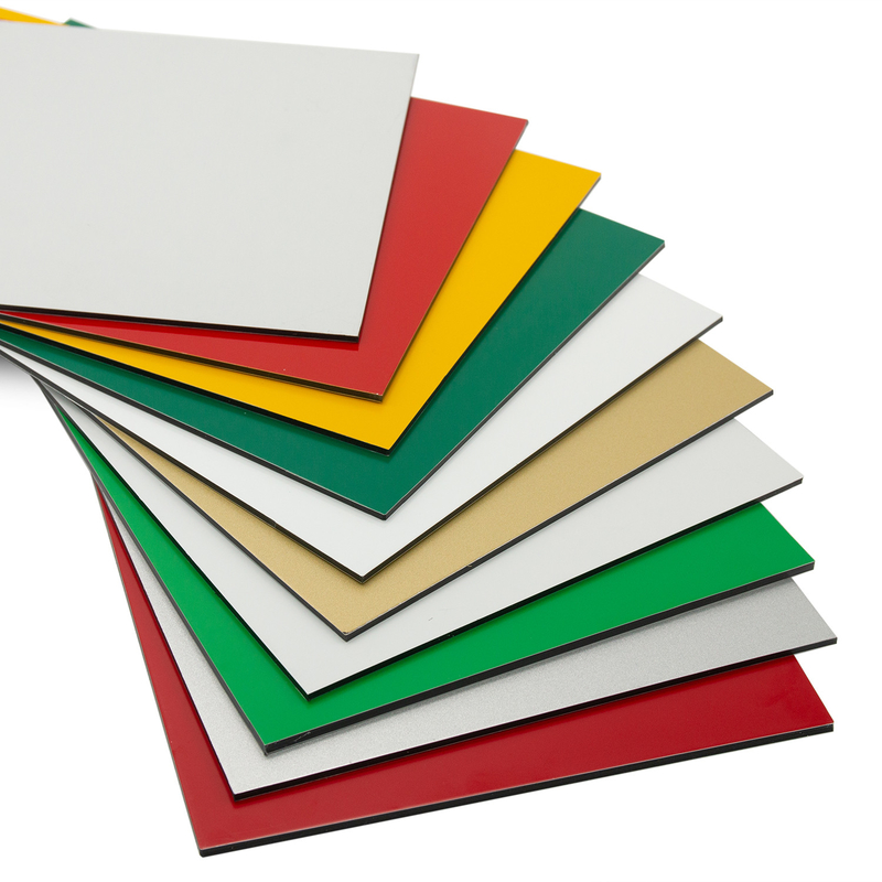 Các màu sắc khác nhau PVDF Aluminium Composite Panel với chiều dài từ 2440mm-3660mm