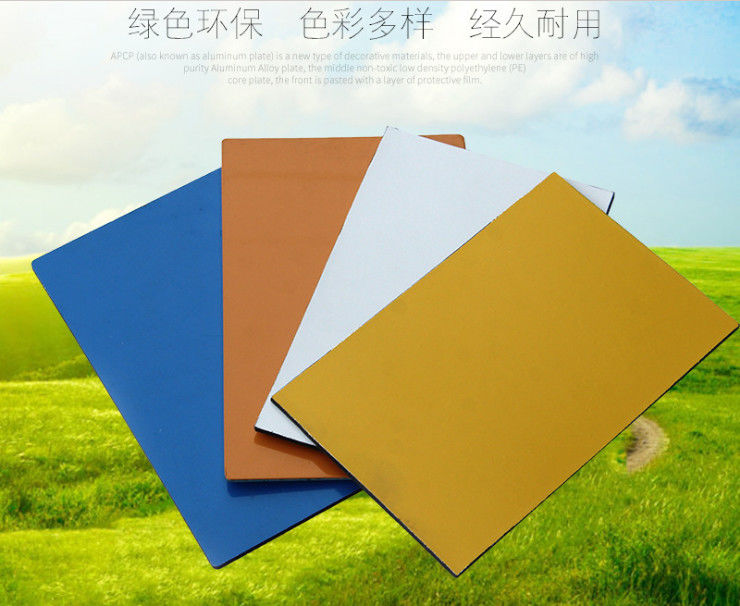 Nhà sản xuất trực tiếp 4mm ACP tấm nhôm tổng hợp bảng cho vỏ tường bên ngoài, giá nhà máy