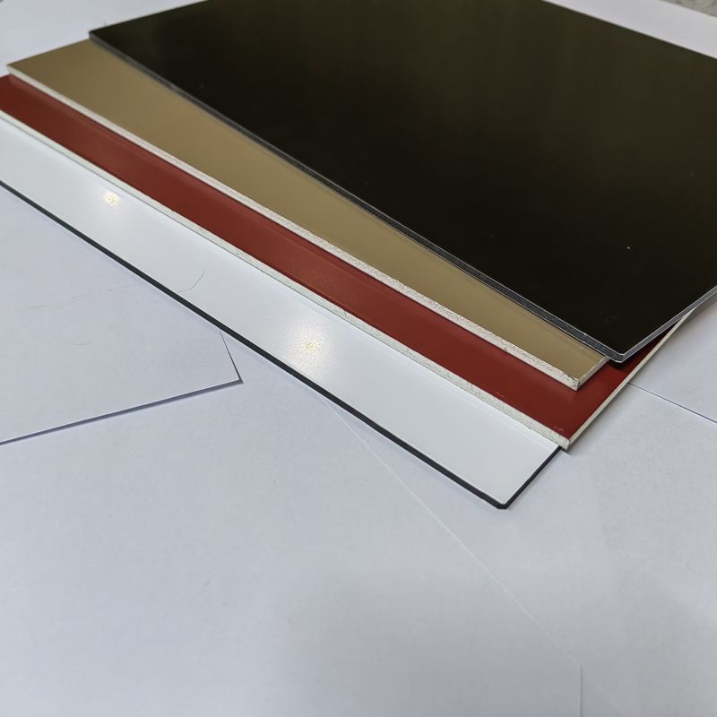 Bảng điều khiển nhôm tổng hợp tùy chỉnh trực tiếp tại nhà máy 4x8 ft ACP / ACM Mẫu miễn phí 3 mm 4 mm để trang trí tấm ốp tường