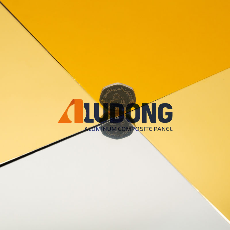High Gloss Mirror ACP Panel, Nội địa& Nhập khẩu Đức Mirror Aluminium Composite Panel cho Bức tường và trang trí nội thất
