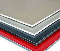 1250mm * 3050mm PE Aluminium Composite Panel For Curtain Wall Eaves Indoor Shelter