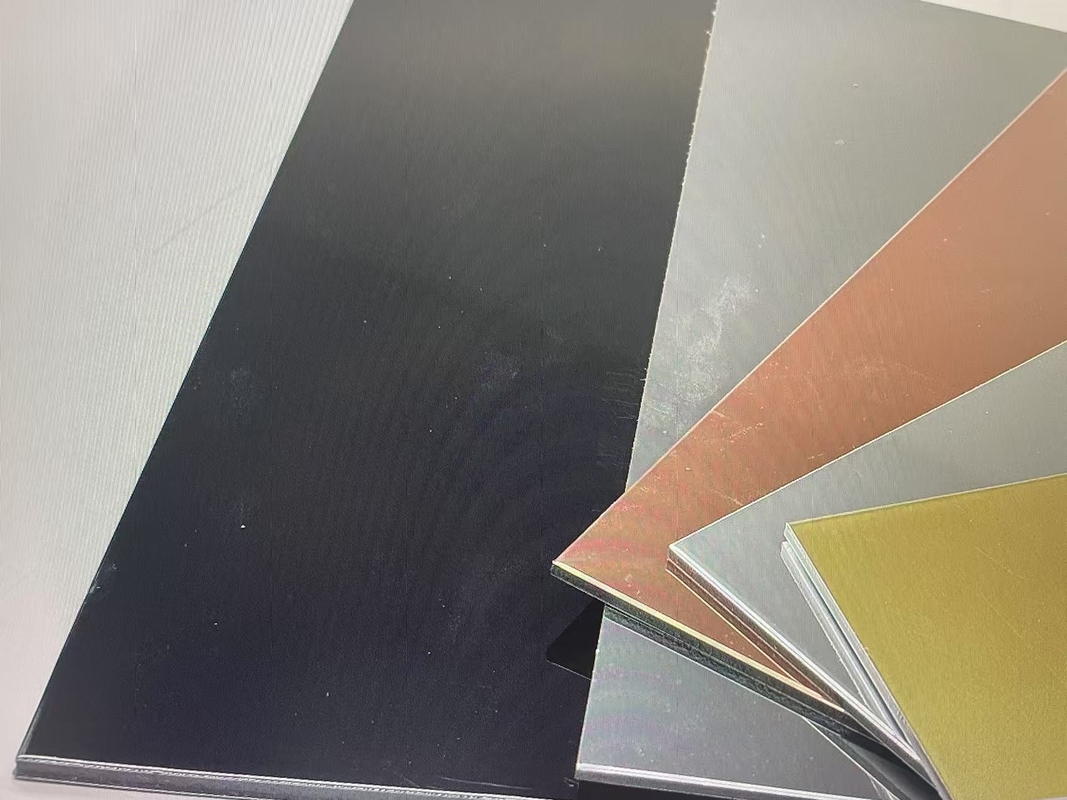 Bảo vệ Nano-PVDF lớp phủ nhựa nhôm tổng hợp bàn chải cho trang trí kiến trúc