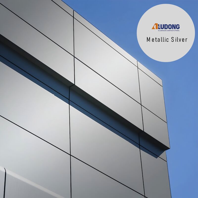 Tấm ốp nhôm composite 4mm phủ PVDF bền bỉ chịu thời tiết nhẹ cho tấm ốp tường rèm bên ngoài