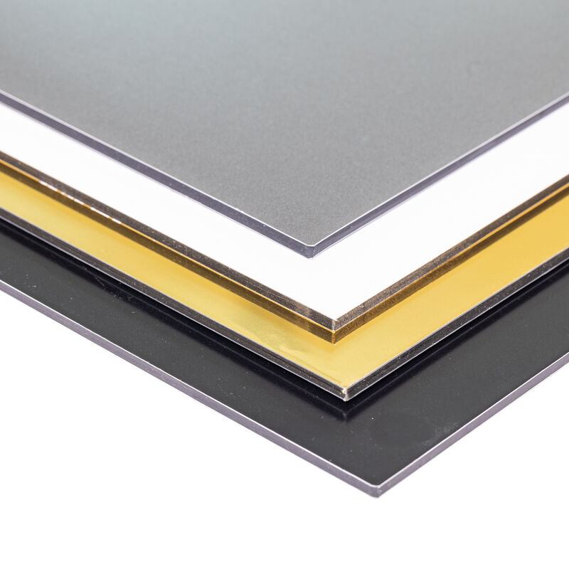 Tấm ốp nhôm composite 4mm phủ PVDF bền bỉ chịu thời tiết nhẹ cho tấm ốp tường rèm bên ngoài
