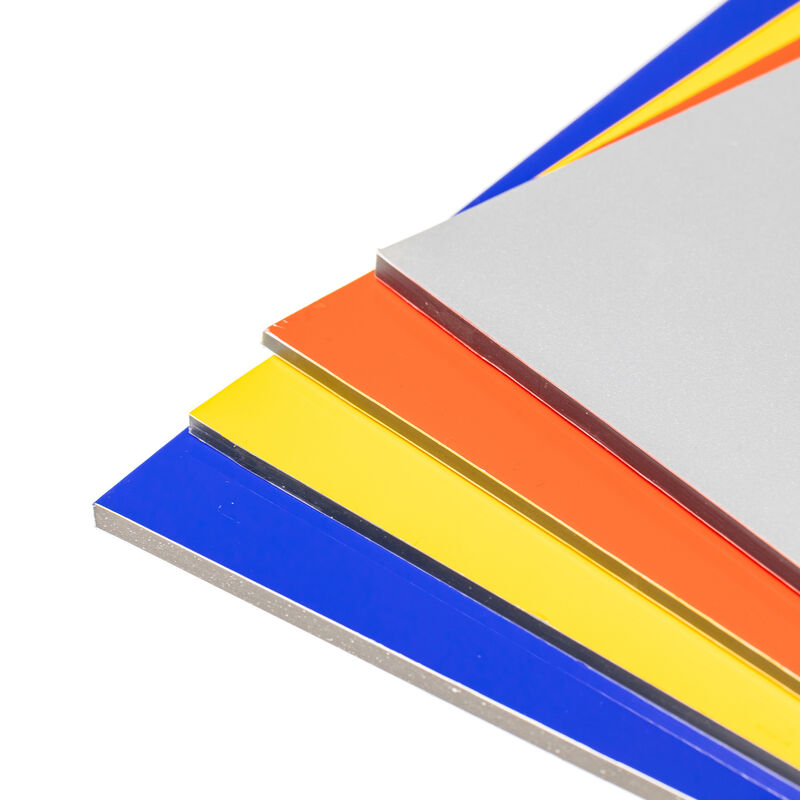 Tấm ốp nhôm composite 4mm phủ PVDF bền bỉ chịu thời tiết nhẹ cho tấm ốp tường rèm bên ngoài
