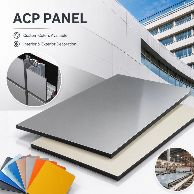 Alucobond Standard A2 Fireproof Aluminium Composite Panel ACM 4mm, trọng lượng nhẹ cho tường rèm