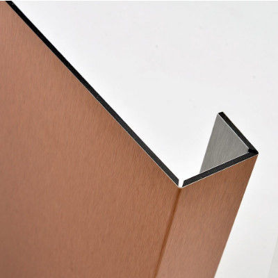 Trong kho 1220 * 2440mm Panel nhôm chải PVDF phủ, chống thời tiết cho bức tường rèm ISO 9001Factory