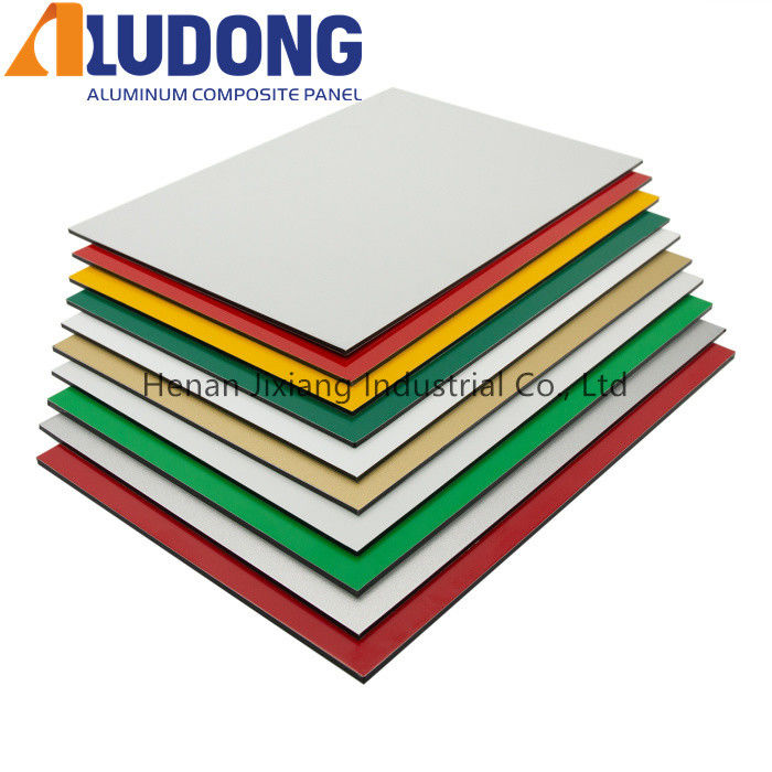 Building Exterior 6500mm Length 0.50mm PVDF Aluminum Composite Panel