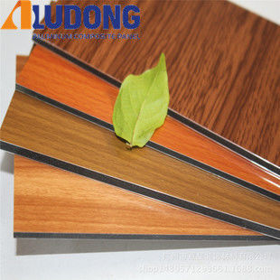 OEM Nhà máy gỗ hạt ACP 4mm, PVDF phủ, bề mặt chống trầy xước cho bên ngoài nội thất tường phủ bán chạy nhất