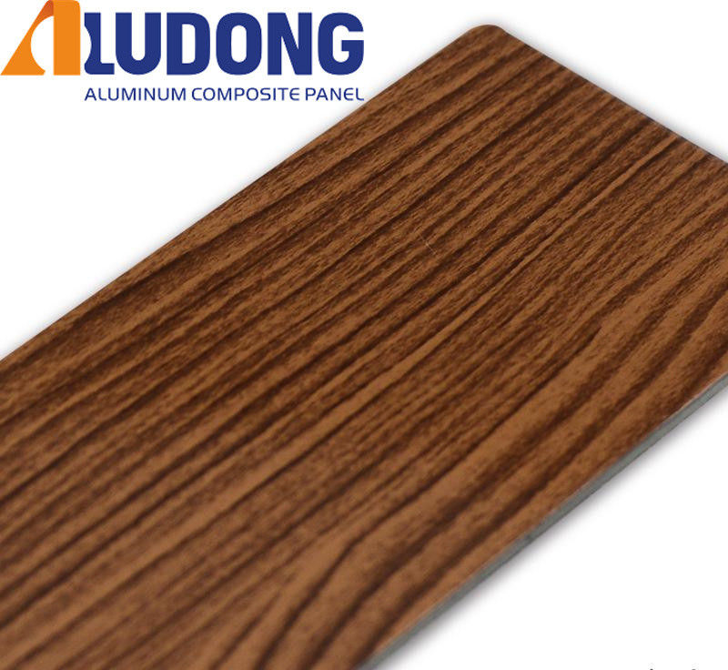 Nhà sản xuất trực tiếp 5mm gỗ hạt ACP PVDF lớp phủ, chống tia UV & chống cháy cho bức tường rèm 24/7 Hỗ trợ kỹ thuật