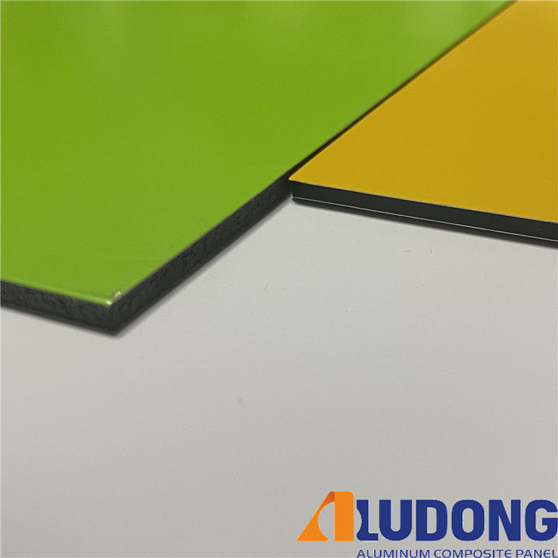 Quảng cáo PE lõi 0.3mm ACP Alucobond vẽ nhôm bảng kết hợp cho màn tường rèm cửa trong nhà