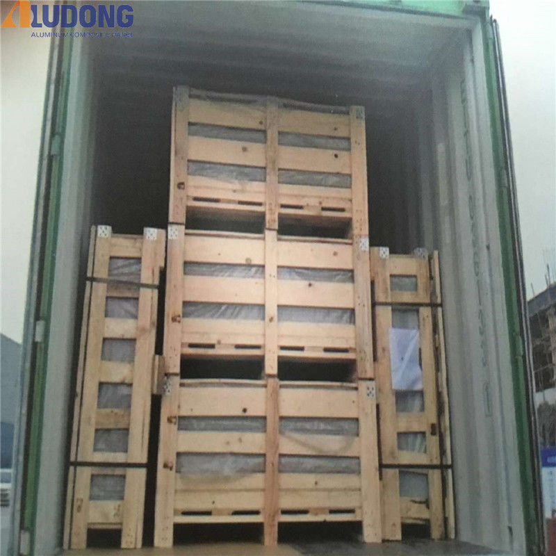 SGS thử nghiệm tấm tổng hợp nhôm gương với chiều rộng 1220mm và độ dày nhôm 0,15mm
