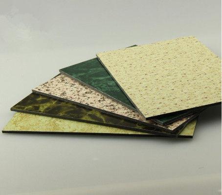 4mm PVDF Aluminium Composite Panel High Gloss Marble Grain Finish Alucobond Panel cho khách sạn sang trọng