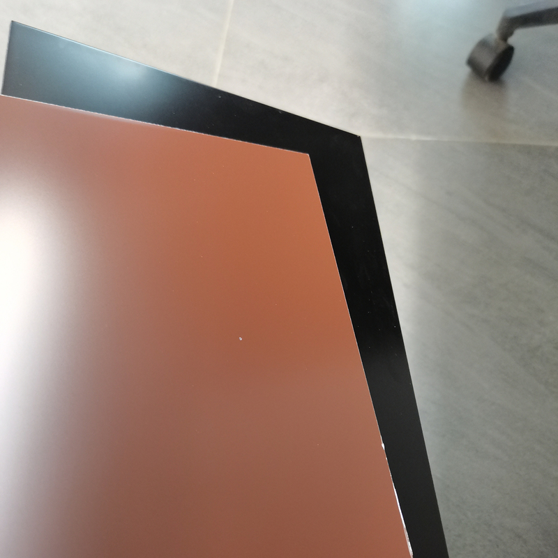 Sức mạnh xẻ hơn 7N/mm PVDF Aluminium Composite Panel Fireproof Grade B1/A2