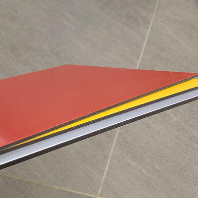 Sandwich PVDF Aluminium Composite Panel Tấm ốp tường nội thất 4mm