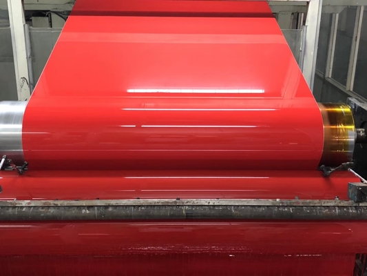 Bảng tổng hợp nhôm Acp PE màu đỏ Màu sắc sống động và độ bóng cao hơn 2mm