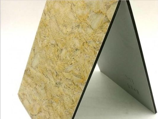 Tấm ACP bằng đá cẩm thạch trực tiếp tại nhà máy 3 mm, lớp phủ PE PVDF, chống thấm nước & chống trầy xước cho tường ngoại thất biệt thự Lô hàng nhanh