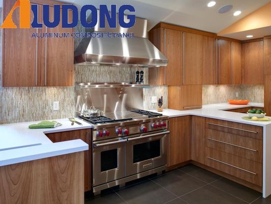 Sản phẩm bán nóng gỗ nhôm tấm 3mm, Nano phủ, thân thiện với môi trường & chống thời tiết cho mặt tiền biệt thự giao hàng nhanh chóng
