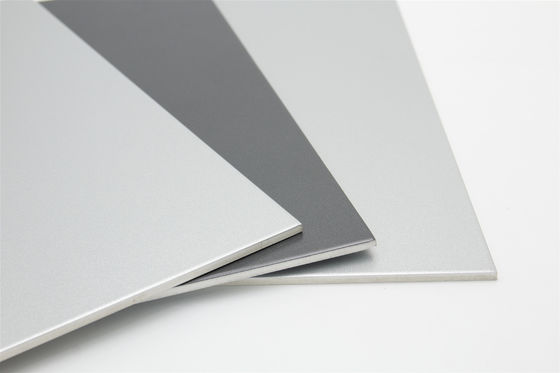 1220 * 2440 * 4mm Bảng tổng hợp nhôm PVDF chống cháy cho tấm ốp và tường rèm