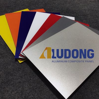 Bảng điều khiển phức hợp nhôm PVDF 4mm cho mặt tiền bên ngoài, tấm ốp tòa nhà